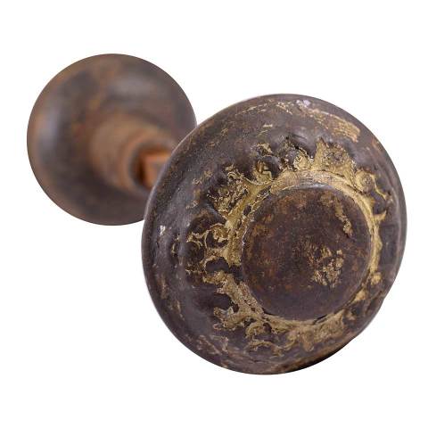 #28740 Yale & Towne Nubian Doorknobs image 3